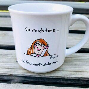 Vtg "So Much Time So Few Worthwhile Men" Boynton Mug Cup Dating Humor Japan
